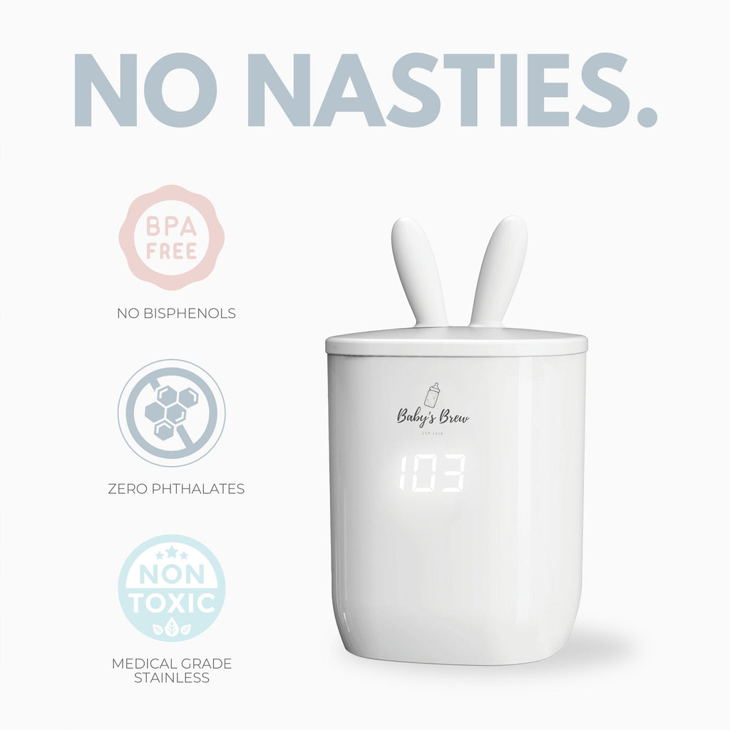 Baby's Brew 3.0 Portable Bottle Warmer Pro – Fast, Cordless & Travel-Ready