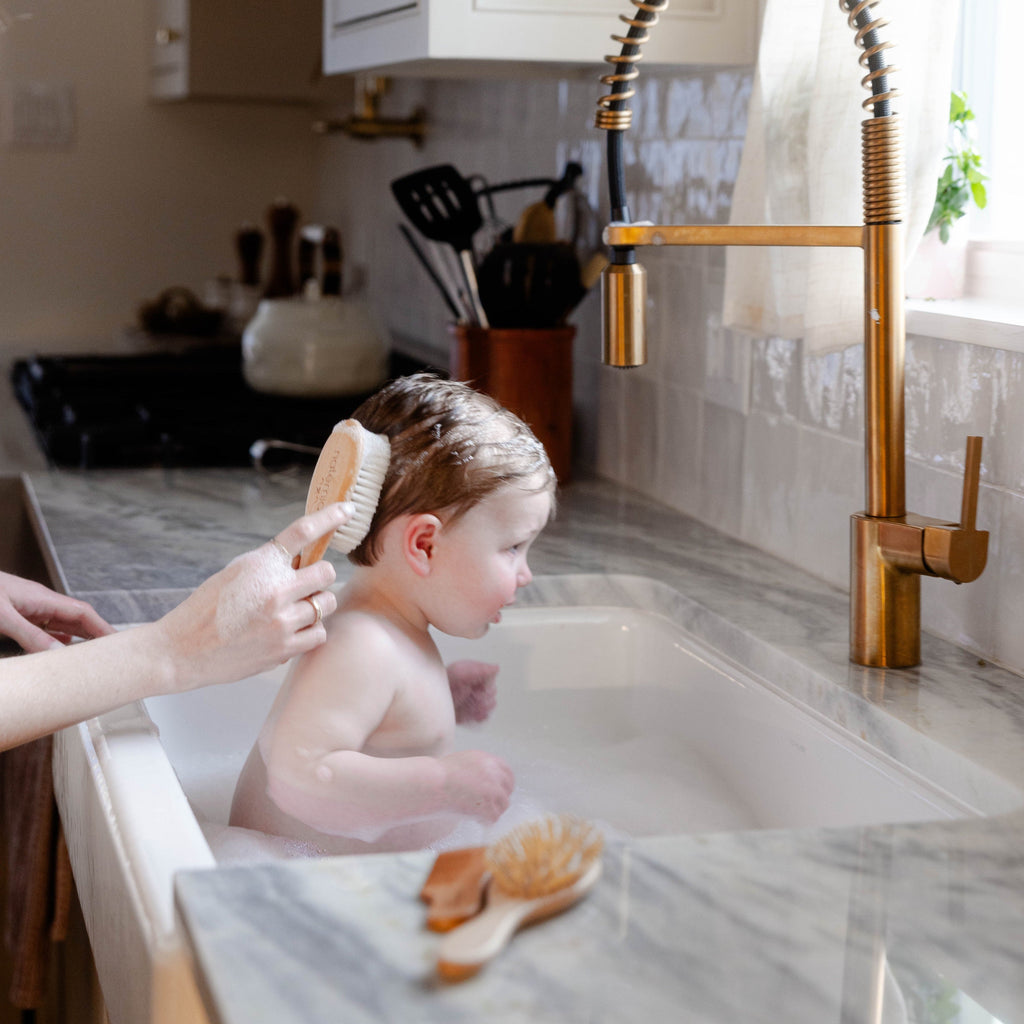 Wooden Baby Hair Brush Set (3 Piece)