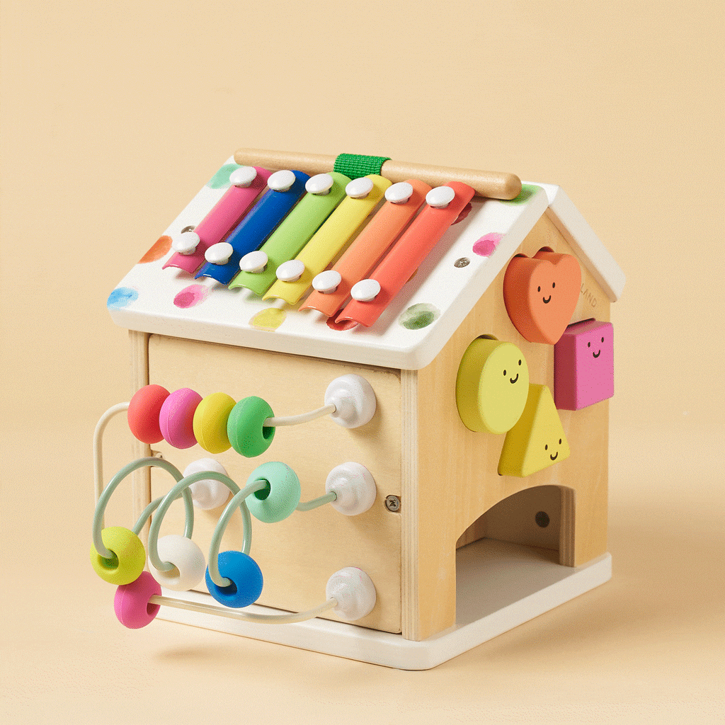 Tiny Land® Cottage Activity Cube - Rainbow