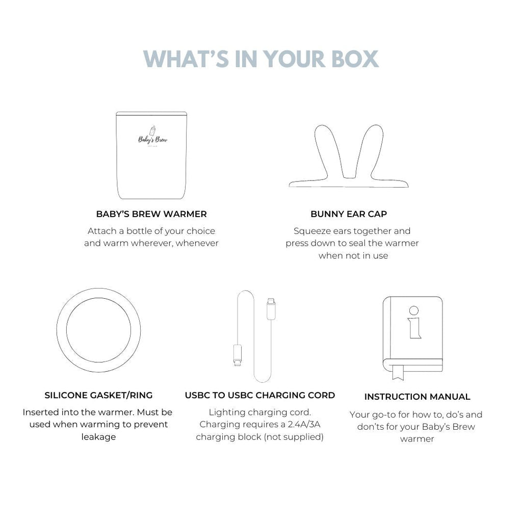 Baby's Brew 3.0 Portable Bottle Warmer Pro – Fast, Cordless & Travel-Ready