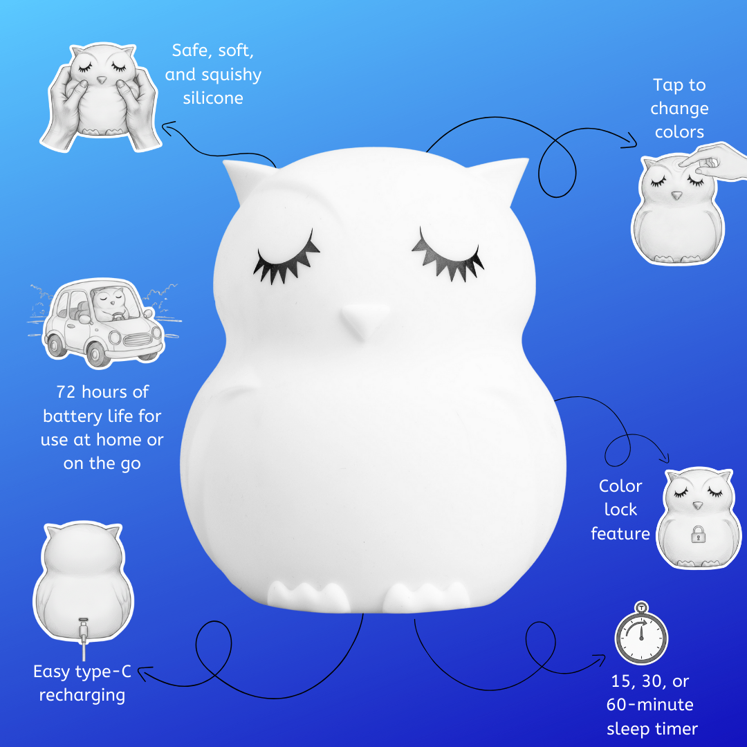 LumiPets® Opal the Owl Night Light