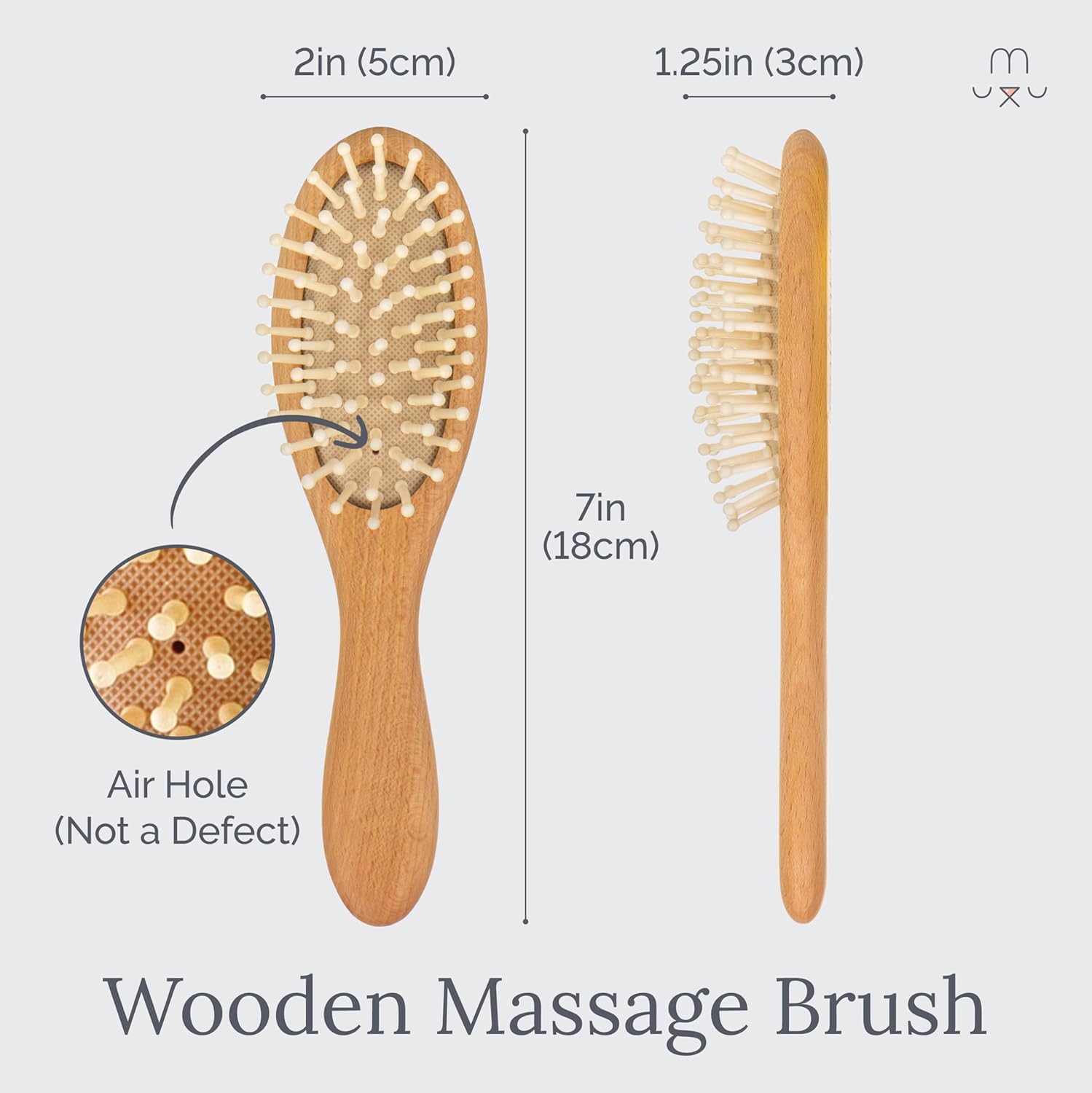 Wooden Baby Hair Brush Set (3 Piece)