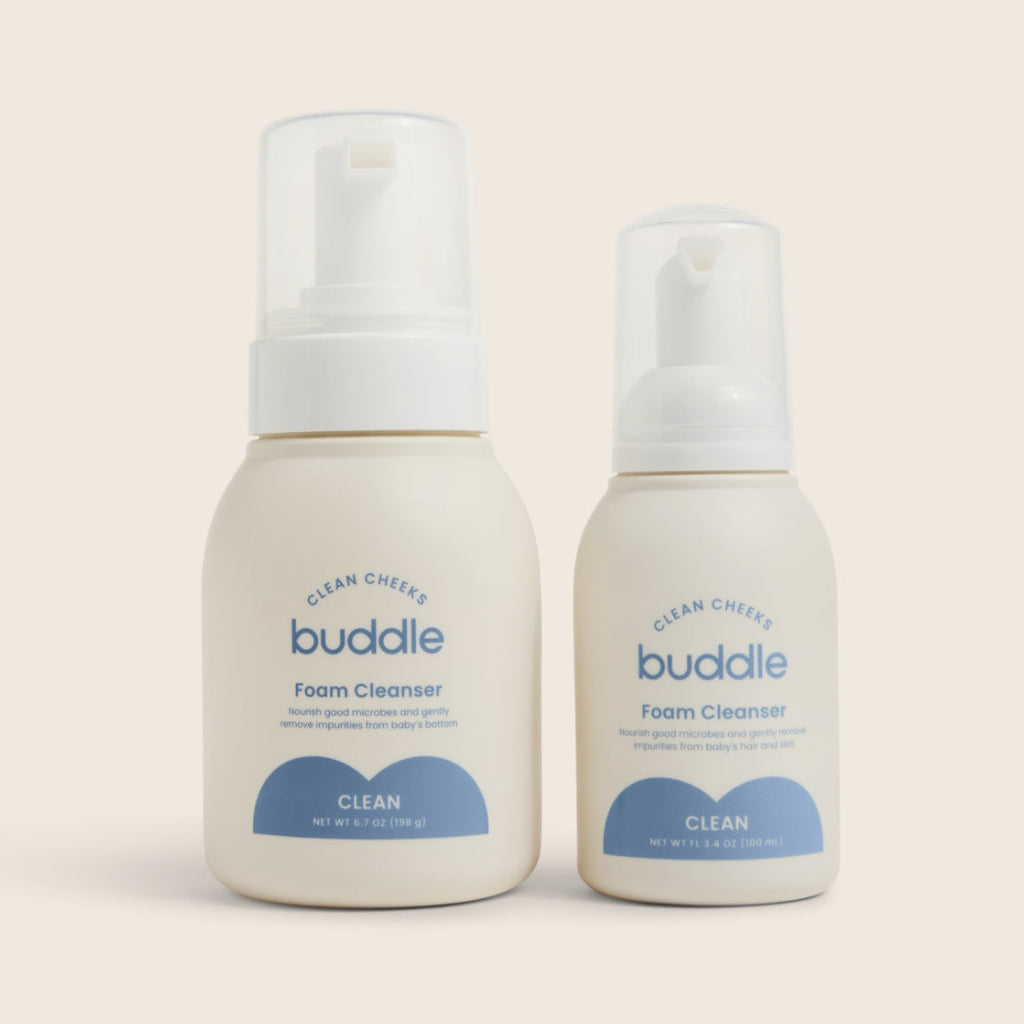 Buddle Clean Cheeks No-Rinse Foam Cleanser Bundle – Baby Skincare for Sensitive Skin