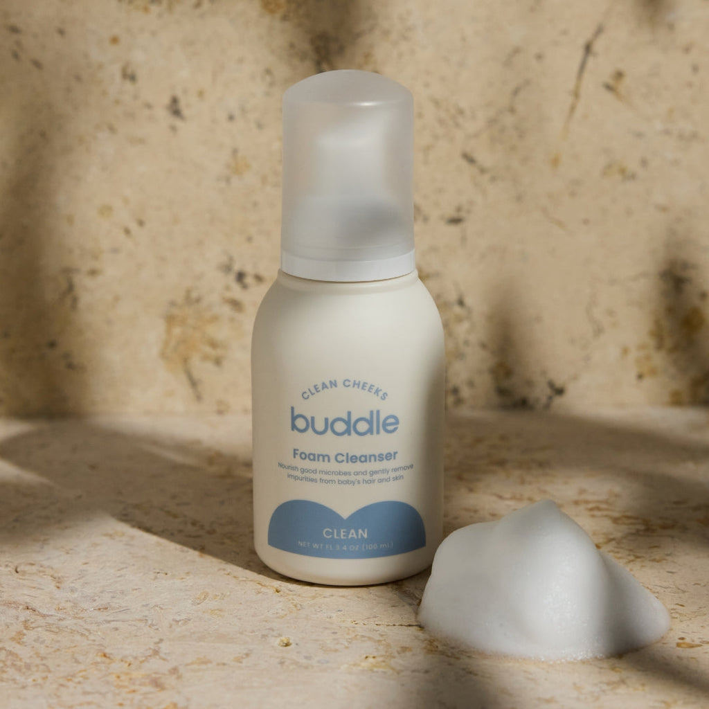 Buddle Clean Cheeks No-Rinse Foam Cleanser Bundle – Baby Skincare for Sensitive Skin